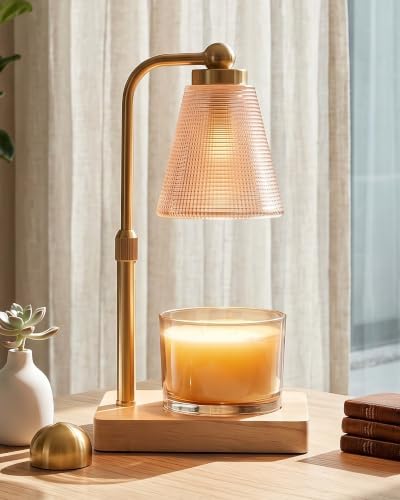 Candle Warmer Lamp with Timer, Dimmable, Adjustable Height, Square by WelcometoHONGZZI