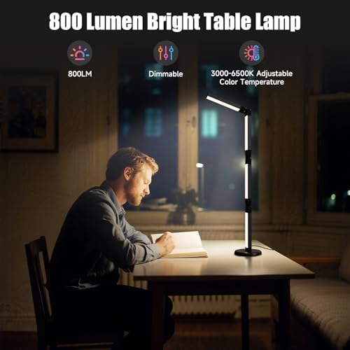 Led Desk Lamp with Atmosphere Lighting, Smart RGB LED Desk Lamp - Image 2