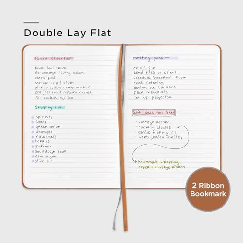 &And Per Se Lined Journal Notebook, 160 Pages, A5 5.7 x 8 inches College Ruled Thick Paper Notebook Journals for Writing, Hardcover Notebooks for Women Men Office School (1 Pack, Light Brown) - Image 4