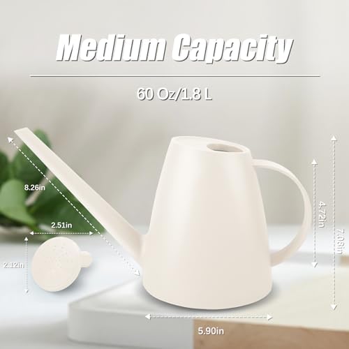 1.8L Watering Can, Watering Can Indoor Plants, Long Spout Small Water Can - Image 2
