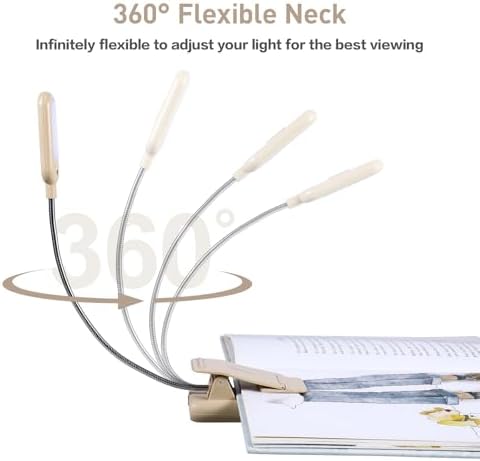 VAVOFO Rechargeable Reading Light, Clip on Book Light for Reading in Bed - Image 6