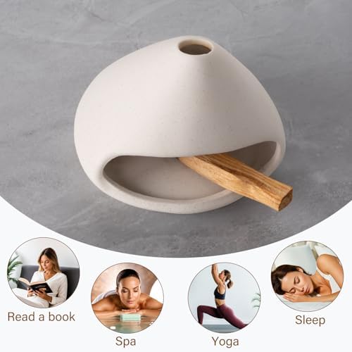 Zongzi Ceramic Chiminea Palo Santo Burner,Decorative Ritual Incense Holder - Image 5