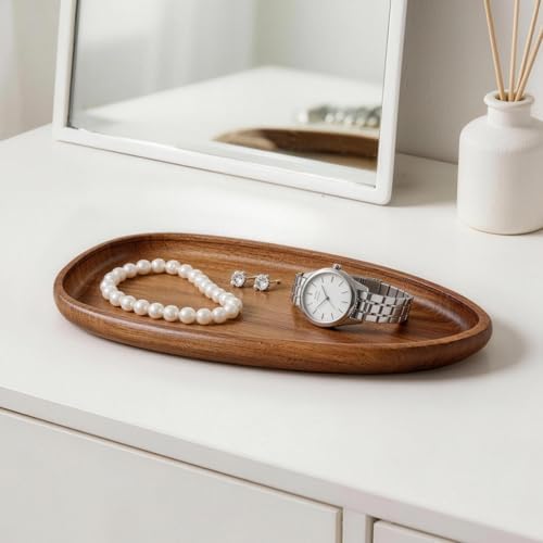 Acacia Wood Jewelry Tray-11.8 * 5.08 * 1.18 inch - Image 6