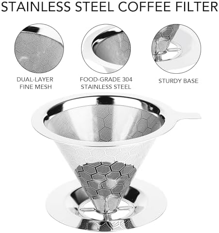 Pour Over Coffee Maker, Single Cup - Image 6
