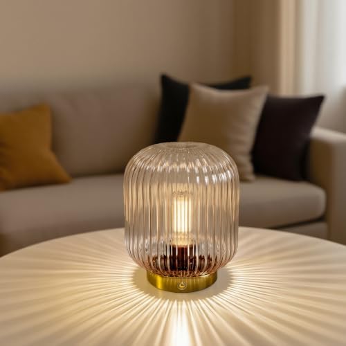 MJ PREMIER Rechargeable Table Lamp,Cordless Lamp with Memory Function,Clear - Image 6