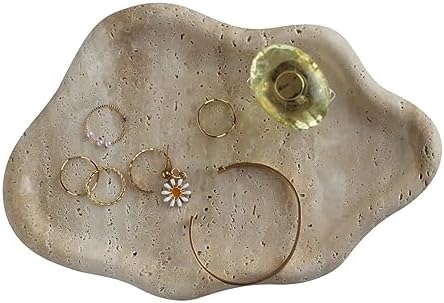 Real Travertine Jewelry Dish Cloud Shape, Trinket Dish, Ring Dish Key Tray Asethetic Home Décor, Gift for Women - Image 4