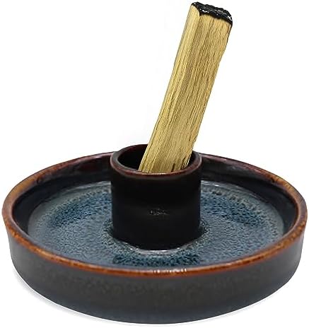 Sage Holder, Sage Burner, Smudge Bowl, Palo Santo Holder, Incense Holder, Incense Holder Bundle, Sage Holder for White Sage Bundle and Palo Santo (Sage Not Included) (Blue Reactive) by Dorephine