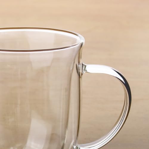 HillSpring 12oz Double Walled Glass Coffee Mug, 1-Pack - Image 5