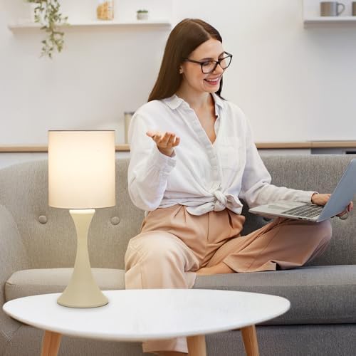 Dimmable Table Lamp, 3 Way Touch Control Desk Lamp, Small Bedside Light - Image 5