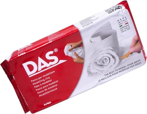 DAS Modeling Clay Air Hardening, White, 2.2lb, 1 Count by DAS%C2%AE