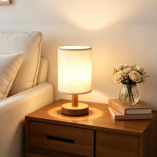 Artisan Crafted Floral Pressed Nightstand Lamp - Handmade Vintage Table Light with Adjustable Warm Glow for Bedroom, Office, or Living Room Decor (Heather Gray) by Unknown