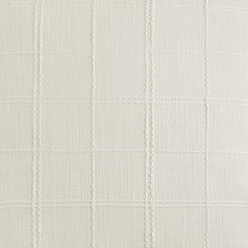 ZeeMart Linen Checked Farmhouse Table Runner, 13x108 Inches Ivory - Image 6