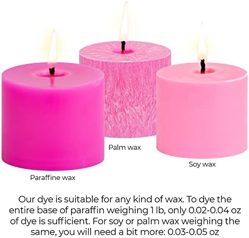 Pink Candle Dye 2 oz for Soy Candle Making – Wax Color Chips - Image 5