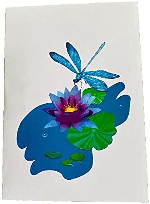 Dragonfly & Flower 3D Pop-Up Greeting Card Set – Pack of 3 Nature-Inspired Cards with Envelopes – Elegant Handmade Cards for Birthdays, Mother’s Day, Thank You & Special Occasions, Set 16