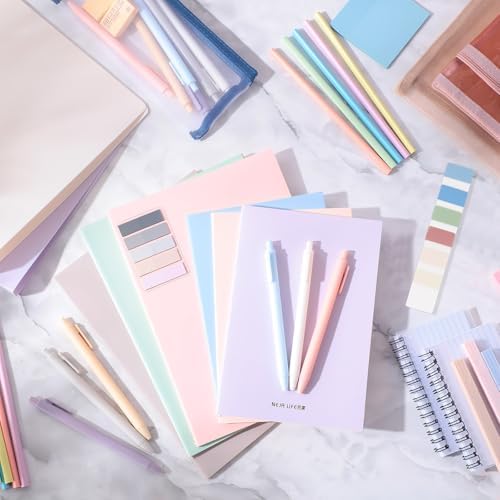 Colarr 54 Pcs Aesthetic College School Supplies Back to School Set,Macaron - Image 4