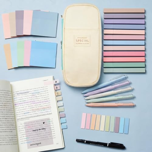 Jutom 39 Pcs Aesthetic Book Annotation Kit,Mint Green,Cute Style - Image 6