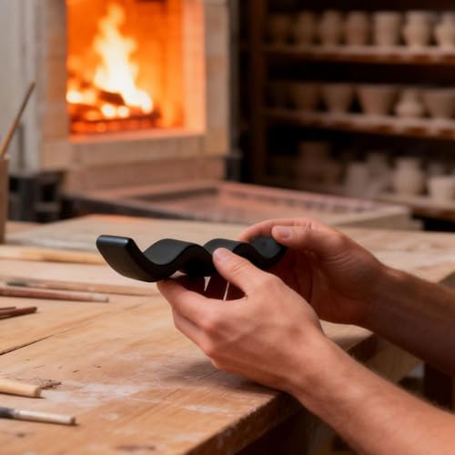 Home Ceramic Incense Holder with ash Catcher with 1 Hole (3mm)-Table Decor - Image 5