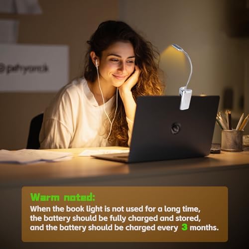 VAVOFO Rechargeable Reading Light, Clip on Book Light for Reading in Bed - Image 7