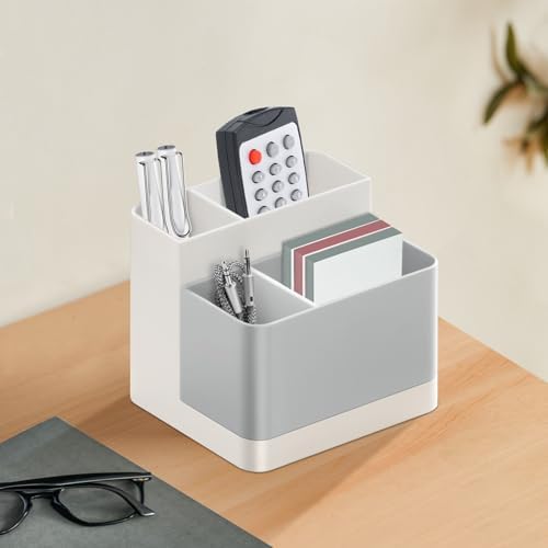 Poeland Desktop Storage Organizer, Pen and Pencil Cases Boxes, Pen or Pencil Holder Box Container for Desk, Office Supplies, Vanity Table - Image 3