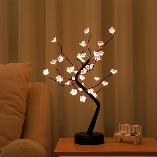 OURBAOFU 20'' 36 LED Cherry Blossom Sparkly Fairy Spirit Tree Lights by OURBAOFU