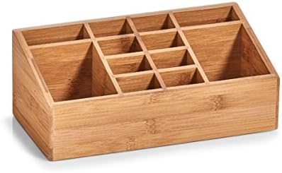 Zeller 25385 Organizer, Wood, Natural, 25.4 x 12 x 10 cm by Zeller