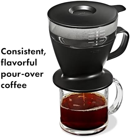 OXO Brew Single Serve Pour-Over Coffee Maker, 12 oz. - Matte Black - Image 5