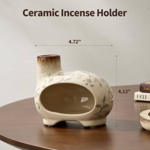 Handmade Ceramic Incense Holder,Palo Santo Holder for Burning,Sage Burner - Image 3