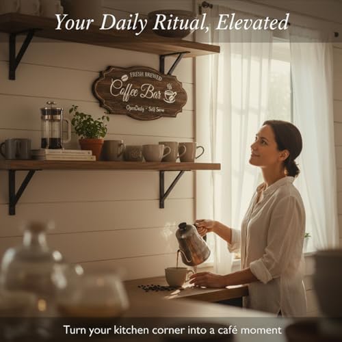 Coffee Bar Signs for Wall Decor,Vintage Coffee Accessories - Image 5