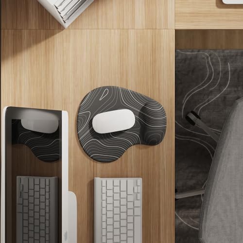 Office Mousepad with Gel Wrist Support - Ergonomic Gaming Desktop Mouse Pad Wrist Rest - Design Gamepad Mat Rubber Base for Laptop Computer -Silicone Non-Slip Special-Textured Surface (15DigitalT) - Image 2