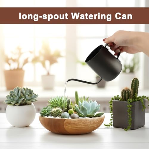 Watering Can for Indoor Plants, 12 oz Mini Plant Waterer for Bonsai Flower - Image 6