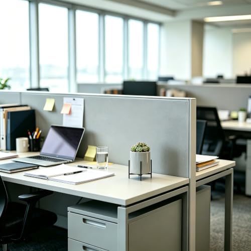 Grey Pen cup,Pencil Holders Pen Holders Desk Accessories for Women Desk - Image 2