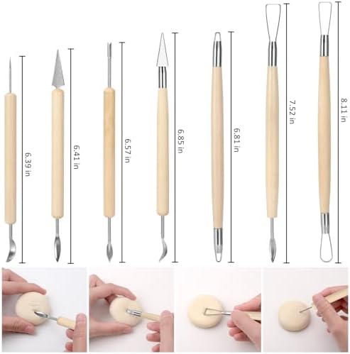 18pcs Clay Sculpting Tools, Basic Polymer Clay Pottery Carving Tool Kit - Image 3