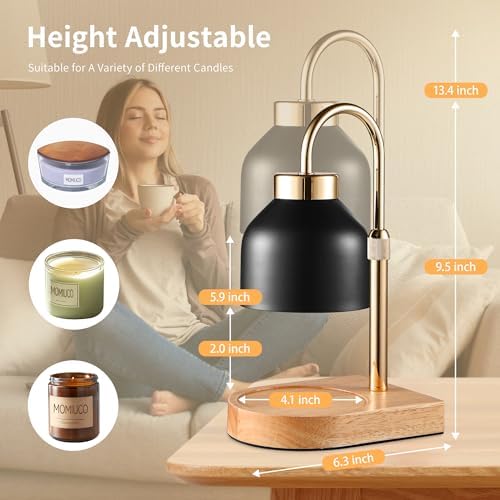 Candle Warmer Lamp with Timer, Height Adjustable Wax Melt Warmer - Image 2