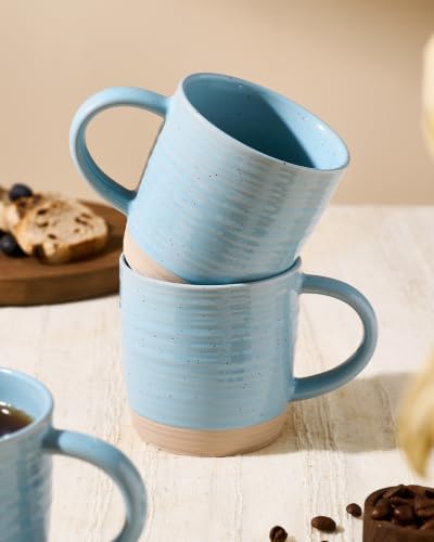 famiware Coffee Mugs Set of 4, 13 oz Mug Set, Ceramic Cup Set with Handle - Image 4