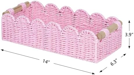 CubesLand Paper Rope Scalloped Edge Gift Basket Empty - Image 6