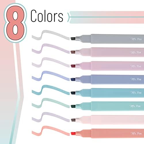 Mr. Pen- Aesthetic Highlighters No Bleed, 8 Pack, Earthy Colors, Chisel Tip | Cute Highlighters Assorted Colors for Journaling, Highlighting, Underlining, Fast Dry, Back to School Supplies - Image 2