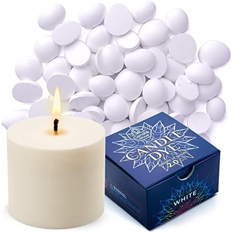 White Candle Dye 2 oz for Soy Candle Making – Wax Color Chips by ALEXES