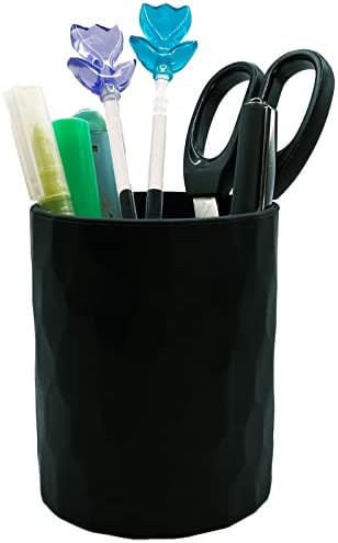 minimaliving Pen Holder,Nordic Style Silicone Waterproof Pencil Holder for Desk Simple&Modern Minimalist Makeup Organizer Multifunctional Office Supplies for Home,Kids and School (Black) by minimaliving