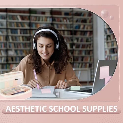 38pcs Aesthetic Office Supplies Kit, Macaron Color, Elegant - Image 6