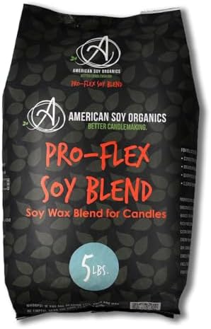American Soy Organics Pro-Flex Soy Blend Wax Beads for Candle Making, 5 lbs by AmericanSoyOrganics