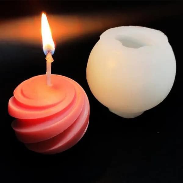 Candle Molds - Silicone Mold for Candles Making, DIY 3D Moulds for Soy Wax, Beeswax, Scented Candle, Valentine's Day Gifts (Planet) - Image 5