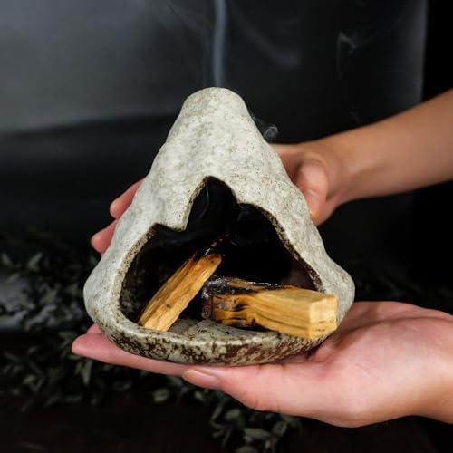 MOUGIGI Pure White Zongzi Palo Santo Holder,Elegant Sage Cone Incense Dish - Image 3