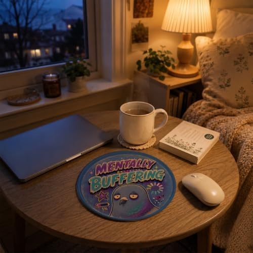 Funny Pigeon Laptop Mouse Pad, Y2K Desk Decor - Image 4