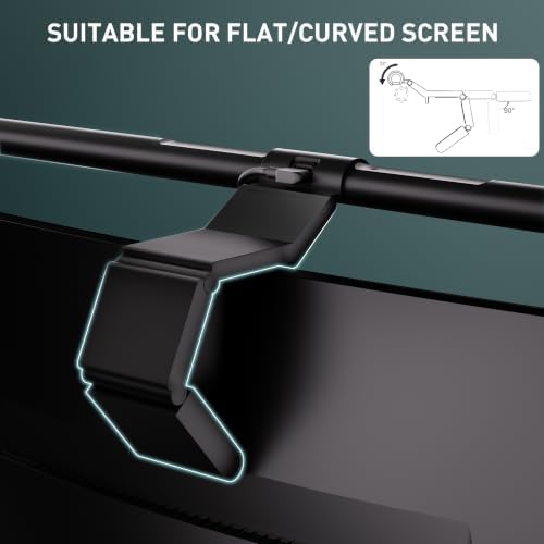 Quntis Monitor Light Bar with Remote Control, Fit for Curved/Flat Monitor, Eye-Care USB Computer Lamp Dimmable Screen Light Bar with Auto-Dimming, No Glare Home Office Gaming Desk Lamp - Image 4