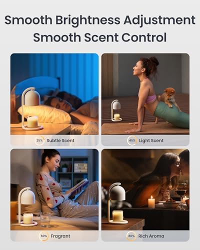 SwitchBot Smart Candle Warmer Lamp with Timer & Voice Control — Dimmable Flameless Candle Wax Melter, Matter-Enabled for Apple Home & Alexa, Perfect Christmas & Birthday Gift for Women, Home Decor - Image 5