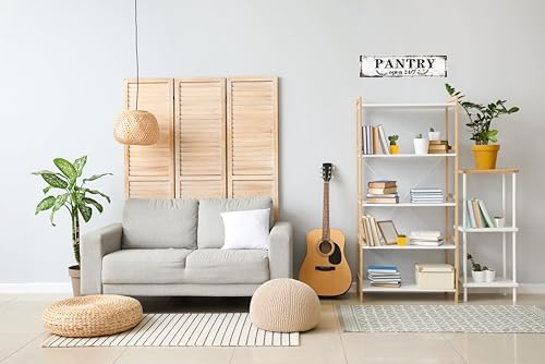 Retro Tin Metal Sign Pantry Statement Farmhouse Bathroom Wall Decor for Home Vintage Bar or Dorm Unique Gift Idea for Friends 4x16 in - Image 4