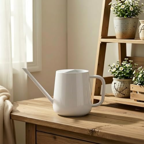 Watering Can for Indoor & Outdoor Plants, 35 oz/1000ml Watering Can with Metal Handle, Stainless Steel Garden Long Spout Watering Pot for Indoor House Plants Bonsai Flower Decorative - Image 5