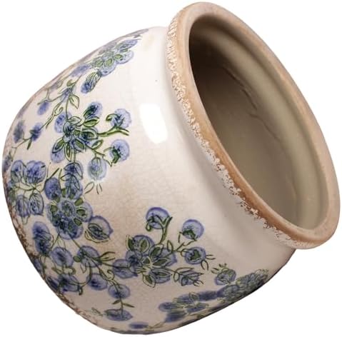 Vintage Cottage Ceramic Planters, French Flower Pot & Vase with Drainage - Image 4