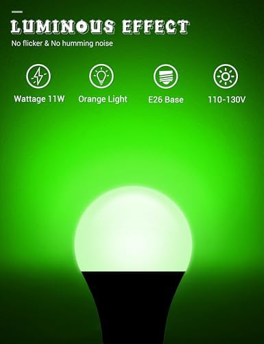 JandCase Christmas Red Green LED Light Bulb Outdoor Decor [4 Pack] - Image 7