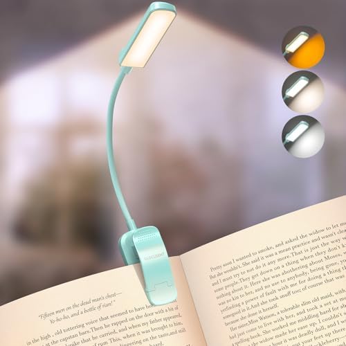 Glocusent 13 LED Book Lights for Reading at Night, Gifts for Book Lovers by GLOCUSENT